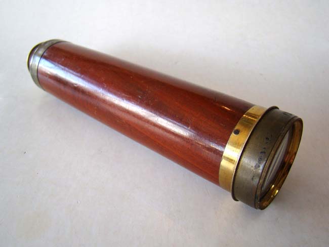 A Napoleonic period (circa 1810-1815) Royal Horse Artillery Officers' Three-draw Telescope by Gilbert & Sons, London, owned by Lt.   Fuller — image 4
